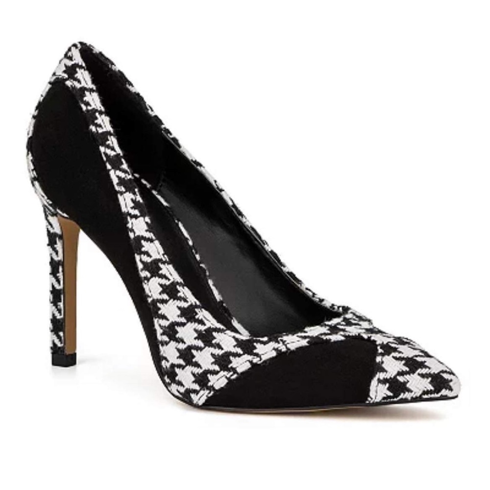 New York & Company Women's Madison Mixed Media Pump in Black 8.5 Lord & Taylor